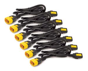 Power Cord Kit (6 ea), Locking, C13 to C14, 1.8m, North America