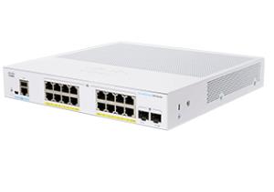 Cisco Business 350 Series - Managed Switch - 16p Ge Poe Ext Ps2x1g Sfp