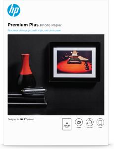 Premium Plus Semi-gloss Photo Paper-20 sht/A4/210 x 297 mm (CR673A)