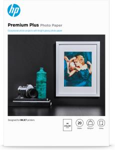 Premium Plus Glossy Photo Paper-20 sht/A4/210 x 297 mm (CR672A)