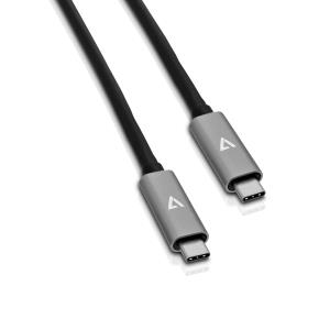 USB-c To USB-c Cable 2m Grey Aluminum