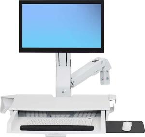 Styleview Sit-stand Combo Arm With Worksurface (white)