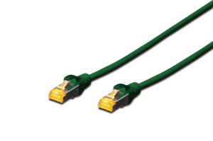 Patch cable Copper conductor - CAT6a - S/FTP - Snagless - 50cm - green