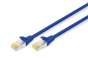 Patch cable - CAT6a - S/FTP - Snagless - Cu - 1m - blue