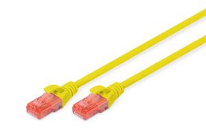 Patch cable - CAT6 - U/UTP - Snagless - Cu - 25cm - Yellow