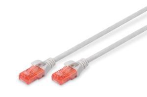 Patch cable Copper conductor - CAT6 - U/UTP - Snagless - 20m - grey