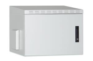 wall mounting cabinet, 16U outdoor, IP55 891x600x600mm, grey (RAL 7035)