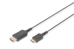 HDMI High Speed con. cable, type C - A, HighFlex M/M, 2m 4K Ultra HD@30Hz, active CE, gold black