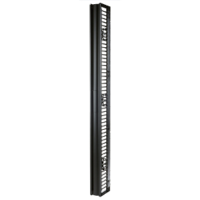 Valueline, Vertical Cable Manager for 2 & 4 Post Racks, 96in H X 6in W, Single-Sided with Door