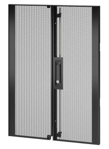 NetShelter SX 18U 600mm Wide Perforated Split Doors Black