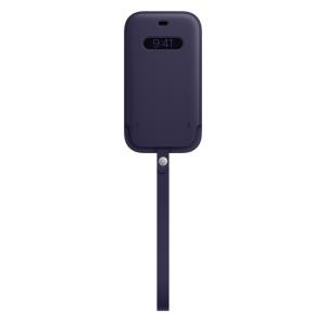 iPhone 12 / 12 Pro Leather Sleeve With Magsafe - Deep Violet