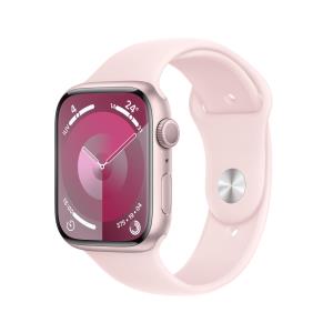 Watch Series 9 Gps 45mm Pink Aluminium Case With Light Pink Sport Band S/m