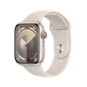 Watch Series 9 Gps + Cellular 45mm Starlight Aluminium Case With Starlight Sport Band M/l