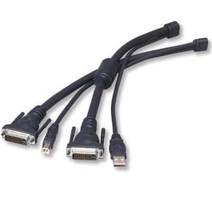 Omniview Soho KVM Cables With Audio USB/DVI 3m