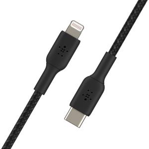 Lightning To USB-c Cable Braid 2m Black