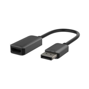DisplayPort To Hdmi-adaptor 4k Hdr Black/grey