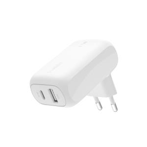 42w-30w USB-c+12w Dual Wall Charger White