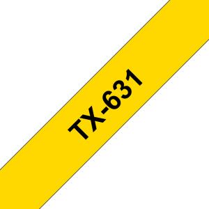 Tape 12mm Lami Black On Yellow (tx631)