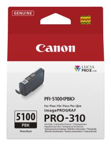 Ink Tank - Pfi-5100pbk - Standard Capacity - 14.4ml - Photo Black