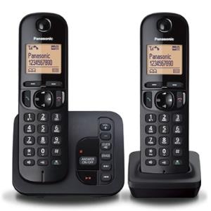 Cordless Dect Phone KX-TGC222BLB/ Duo Black