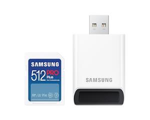 Sd Pro Plus - 512GB - Flash Card - Reader Full  - U3, V30 , 180mb/s - White