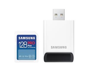 Sd Pro Plus - 128GB - Flash Card - Reader Full  - U3, V30 , 180mb/s - White