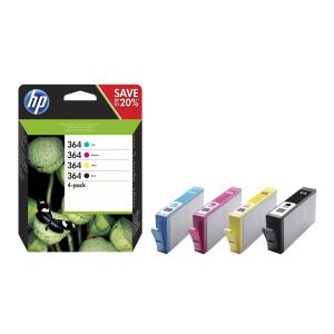 Ink Cartridge - No 364 - CMYK Combo - 4 Pack - Blister