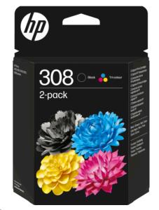 Ink Cartridge - No 308 - Black/Tri-Color - Blister