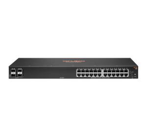 Aruba 6100 24G 4SFP+ Switch, 24x ports 10/100/1000BASE-T ports 4x 1G/10G SFP ports