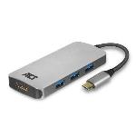 Converter USB-C - HDMI/4 x USB-A/PD