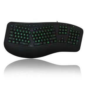 Ergonomic Gaming Illuminated Keyboard French Azerty Layout