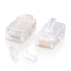 Rj45 Cat5e Mod Plug (with Load Bar) For Round Solid/ Stranded Cable 100pk