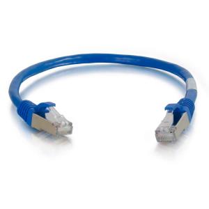 Patch cable - CAT6a - Stp - Snagless - 30cm - Blue