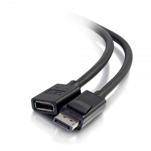 DisplayPort Extension Cable M/F Black 90cm