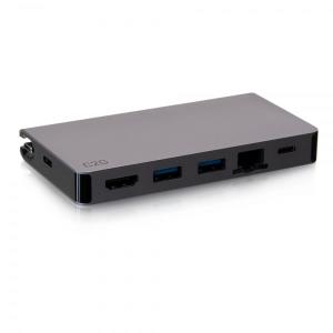 Compact Dock USB-C - HDMI / USB-C / 2x USB 3.0 A / RJ-45 - 100W USB Power Delivery - 4K 30Hz