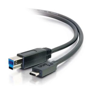 USB 3.0 (USB 3.2 Gen 1 (5Gbps) USB-C to USB-B Cable M/M - Black 3m