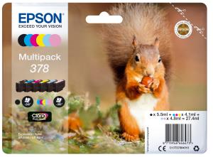 Ink Cartridge - 378 Squirrel - Black/ Yellow/ Cyan/ Magenta/ Light Magenta/ Light Cyan Sec