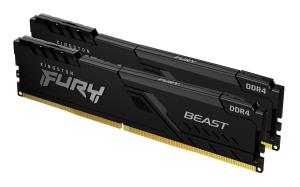 32GB Ddr4 2666MHz Cl16 DIMM (kit Of 2) Fury Beast Black
