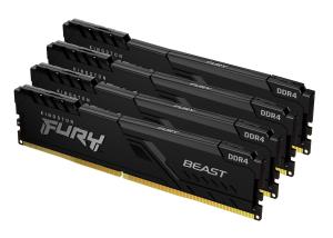 32GB Ddr4 3600MHz Cl17 DIMM (kit Of 4) Fury Beast Black