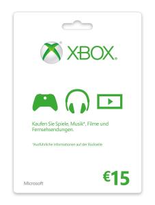 Xbox Live Gift Card Emea Pk Lic Agency Online 15 Euro