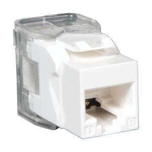 TRIPP LITE Keystone Jack Toolless CAT6/5e White (n238-001-wh-tf)