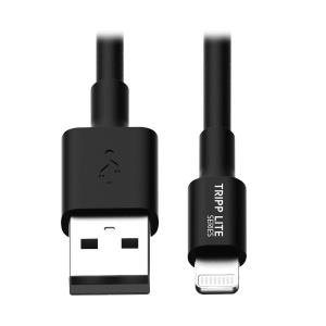 TRIPP LITE USB Sync / Charge Cable with Lightning Connector - Black 10-in 25cm