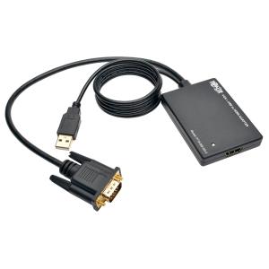 TRIPP LITE VGA to HDMI Converter/Adapter with USB Audio and Power 1080p