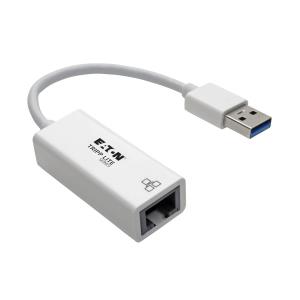 TRIPP LITE USB 3.0 SuperSpeed to Gigabit Ethernet NIC Network Adapter 10/100/1000 Mbps White