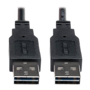TRIPP LITE Universal Reversible USB 2.0 Hi-Speed Cable (Reversible A to Reversible A M/M) 2m