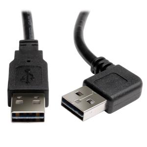 TRIPP LITE Universal Reversible USB 2.0 Hi-Speed Cable (Right/Left Angle Reversible A to Reversible A M/M) 1.8m
