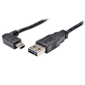 TRIPP LITE Universal Reversible USB 2.0 Hi-Speed Cable (Reversible A to Right-Angle 5Pin Mini B M/M) 91cm