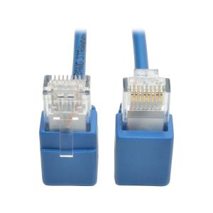 TRIPP LITE Patch cable Right-Angle - CAT6 - UTP - Snagless - 30cm - Blue