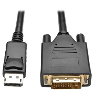 TRIPP LITE DisplayPort 1.2 to DVI Active Adapter Cable DP with Latches to DVI (M/M) 1920 x 1200/1080p 3 ft 91cm