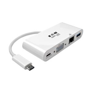 TRIPP LITE USB 3.1 Gen 1 USB-C to VGA External Video Adapter with USB-A Hub (U444-06N-VGU-C)